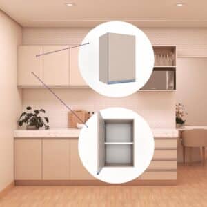 Armário Aéreo Sob Medida 100% MDF com 1 Porta A Elegância de um Espaço Organizado