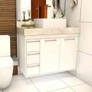 Gabinete para Banheiro Sob Medida 100% MDF – Orvalho