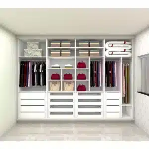 Armário Guarda-Roupa Sob medida 100% MDF com 4 Portas de Correr Âmbar