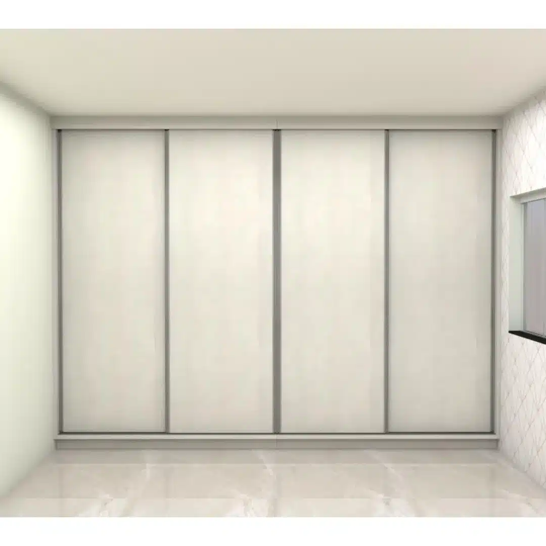 Armário Guarda-Roupa Sob medida 100% MDF com 4 Portas de Correr Âmbar